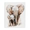 Stupell Industries Elephant Baby with Mother Canvas, design by Ramona Murdock